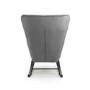 Alpine Brushed Velvet Grey Rocking Chair