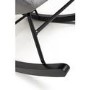 Alpine Brushed Velvet Grey Rocking Chair