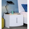 Sciae Calypso 36 Bedside Table in High Gloss White