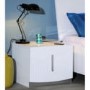 Sciae Calypso 36 Bedside Table in High Gloss White