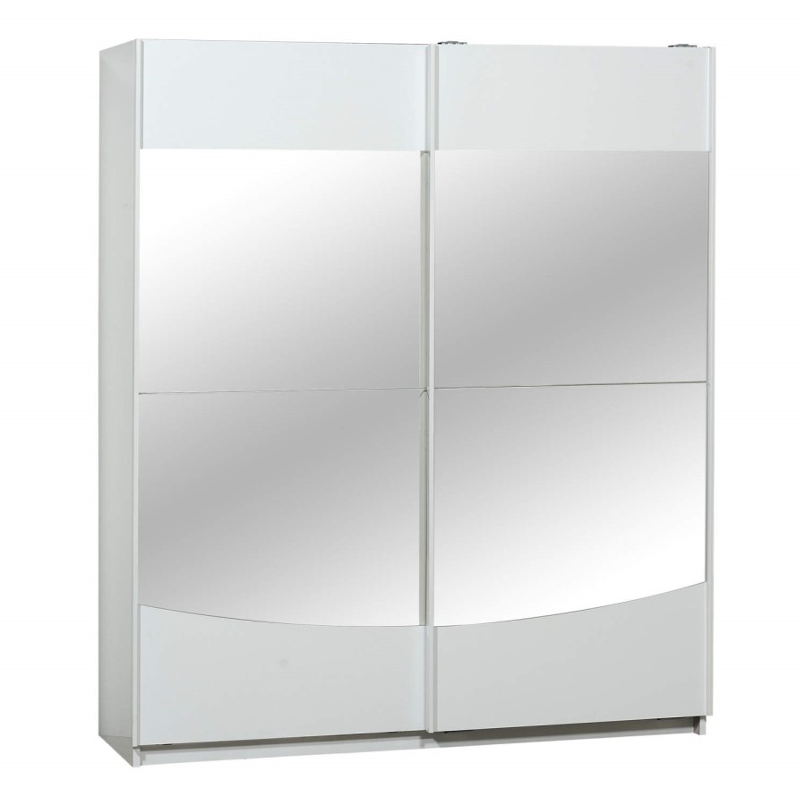 Sciae Calypso 36 2 Door Sliding Wardrobe in White High Gloss