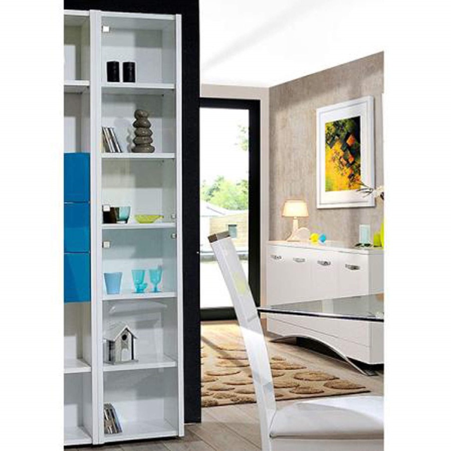 Sciae Smooth 36 Small Bookcase in High Gloss White