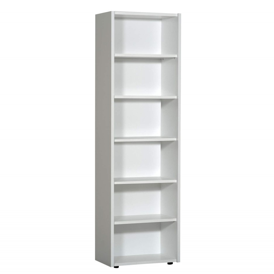 Sciae Smooth 36 Medium Bookcase in High Gloss White Furniture123