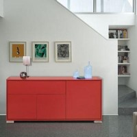 Sciae Nova 34 Sideboard in High Gloss Red