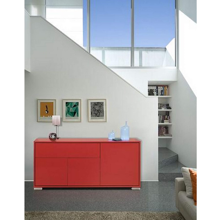 Sciae Nova 34 Sideboard in High Gloss Red