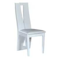 Sciae Brook 76 Pair of Dining Chairs in High Gloss White