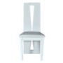 Sciae Brook 76 Pair of Dining Chairs in High Gloss White