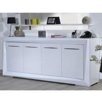 Sciae Brook 76 4 Door Sideboard in White High Gloss