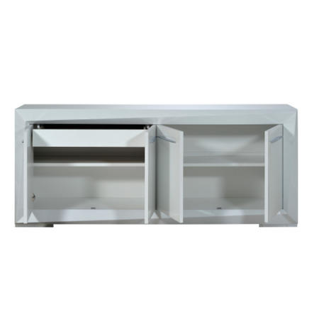 Sciae Brook 76 4 Door Sideboard in White High Gloss