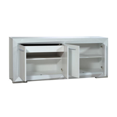Sciae Brook 76 4 Door Sideboard in White High Gloss