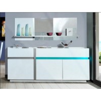 Sciae Cross 36 Sideboard in High Gloss White