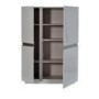 Sciae Cross 36 2 Door Display Cabinet in High Gloss White
