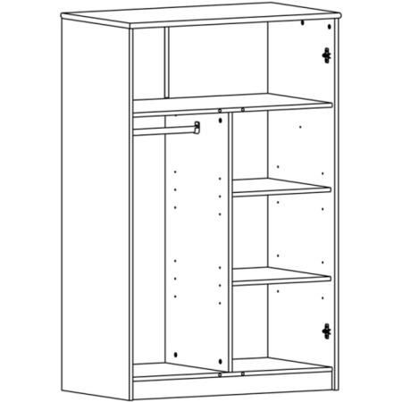 Furniture To Go Kids World 2 Door Fitted Robe In White