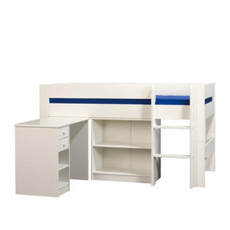 Furniture To Go Kids World Mid Sleeper In White