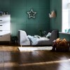 Toddler Bed Frame in Grey Velvet - Lumi - Obaby