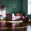 Toddler Bed Frame in Pink Velvet - Lumi - Obaby
