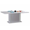 Sciae Karma Extending Dining Table in High Gloss White with Lights