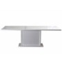 Sciae Karma Extending Dining Table in High Gloss White with Lights