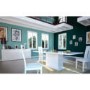 Sciae Karma Extending Dining Table in High Gloss White with Lights