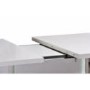 Sciae Karma Extending Dining Table in High Gloss White with Lights