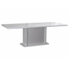 Sciae Karma Extending Dining Table in High Gloss White with Lights