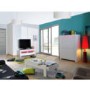 Sciae Galaxy Storage Unit in White High Gloss with RGB Lighting