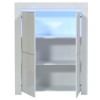 Sciae Galaxy Storage Unit in White High Gloss with RGB Lighting