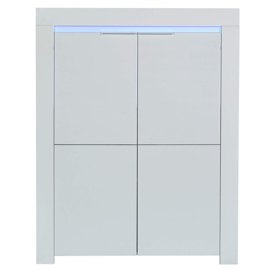Sciae Galaxy Storage Unit in White High Gloss with RGB Lighting