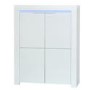 Sciae Galaxy Storage Unit in White High Gloss with RGB Lighting