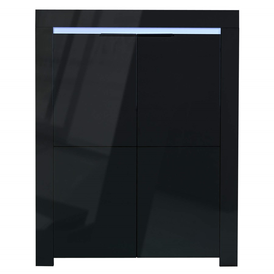 Sciae Galaxy Storage Unit in Black High Gloss with RGB Lighting