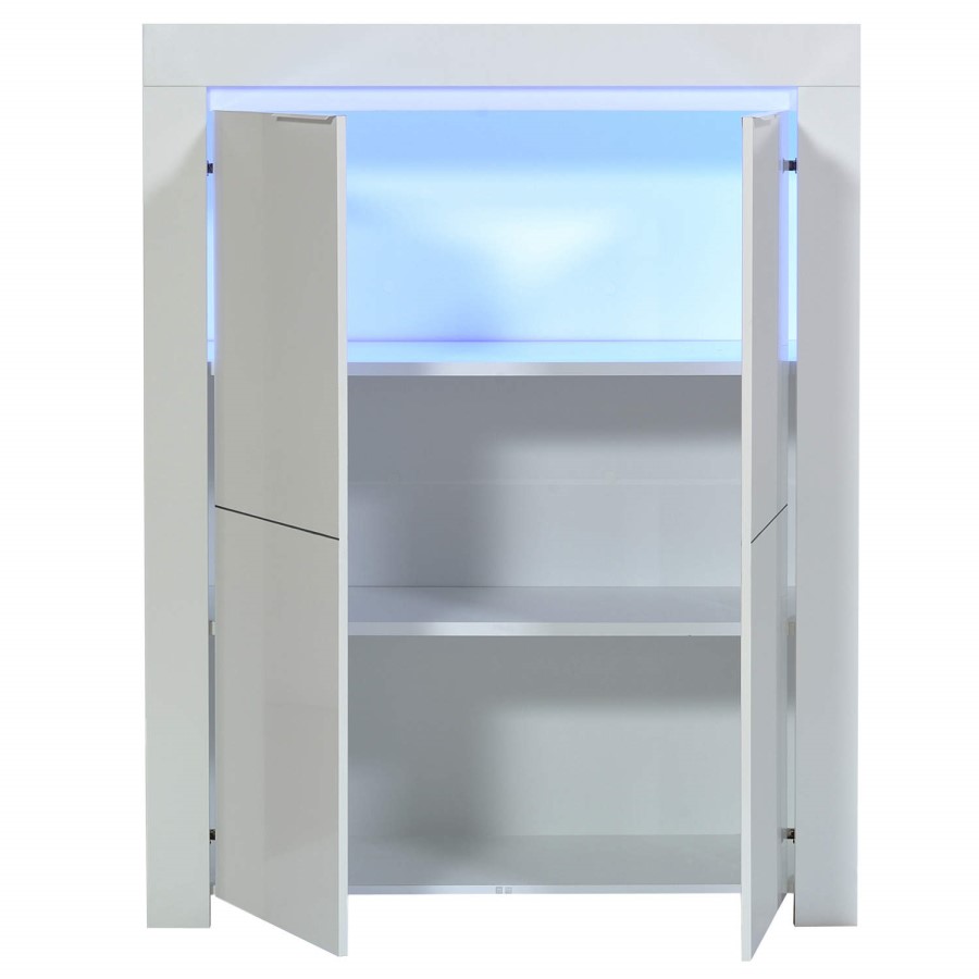 Sciae Galaxy Storage Unit in Black High Gloss with RGB Lighting