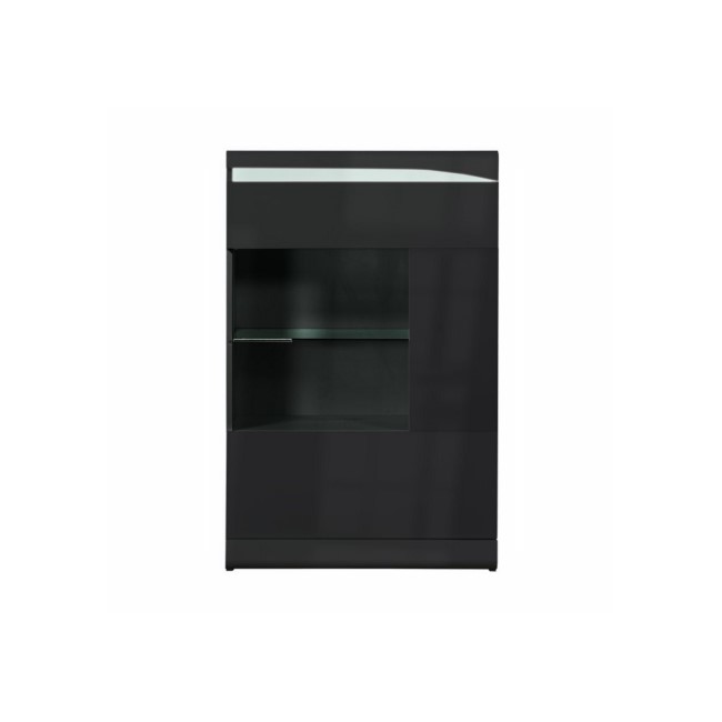 Sciae Ovio Black Gloss Display Cabinet