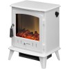 GRADE A2 - Adam Aviemore Pure White Electric Stove Fire with Log Effect Fuel Bed