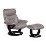 Senator Swivel Recliner and Footstool Grey