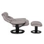 Senator Swivel Recliner and Footstool Grey