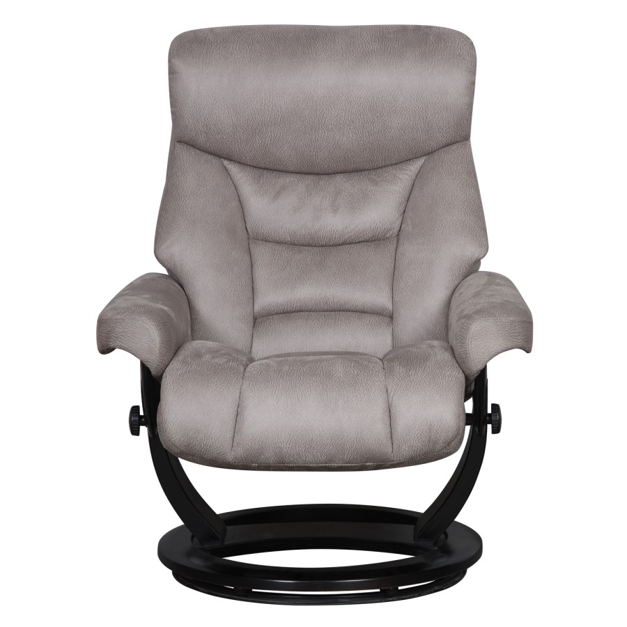 Senator Swivel Recliner and Footstool Grey