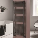 170007tr Towelrads Pisa Black Towel Radiator 1600 x 400mm