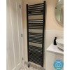 Towelrads Pisa Black Towel Radiator 1600 x 500mm