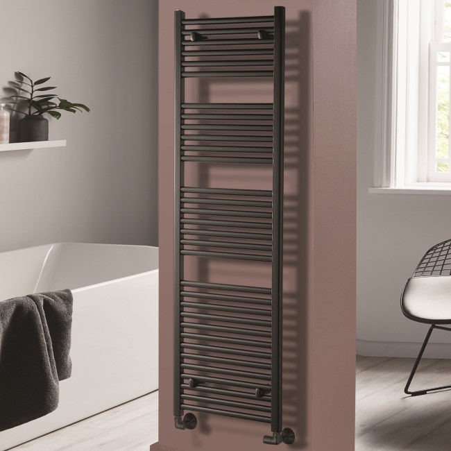 Towelrads Pisa Black Towel Radiator 1800 x 400mm