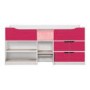 GRADE A2 - Birlea Furniture Paddington Cabin Bed in White and Pink