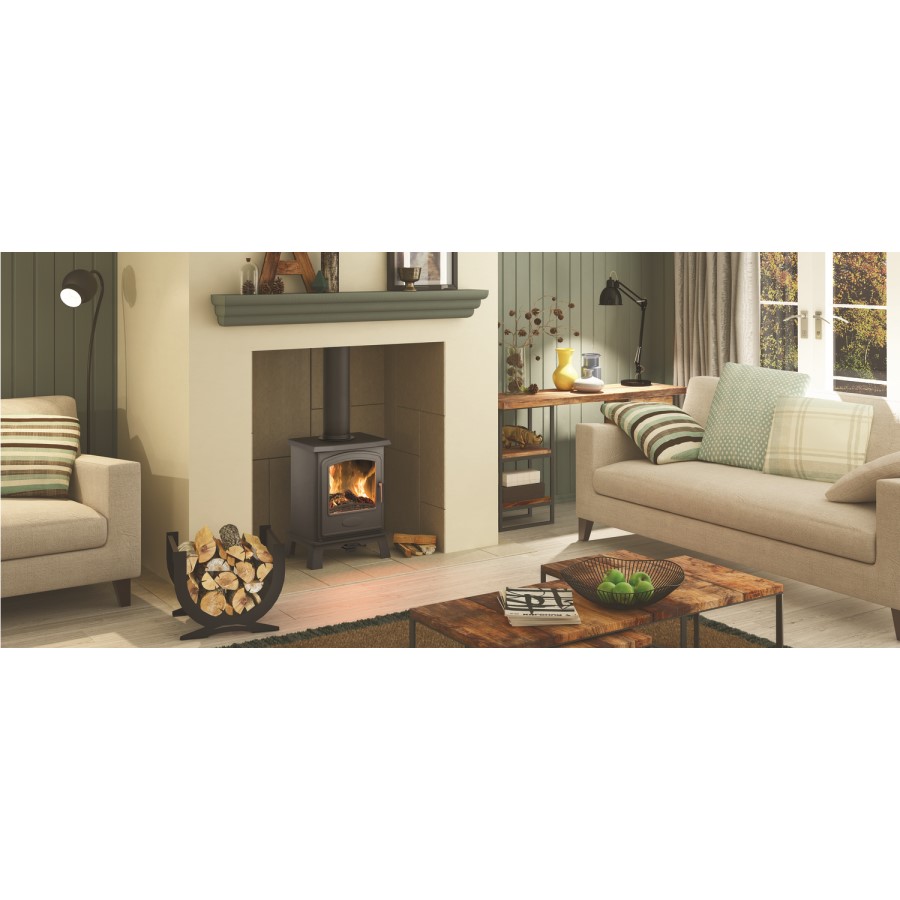 Black Wood Burning / Multifuel Stove Foreplace - Be Modern Broseley Hereford