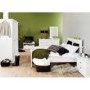GRADE A1 - Paris 2 Drawer Tall Bedside Table in White