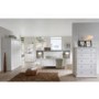 GRADE A1 - Paris 2 Drawer Tall Bedside Table in White