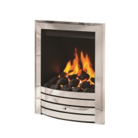 Chrome Deepline Gas Fire - Be Modern