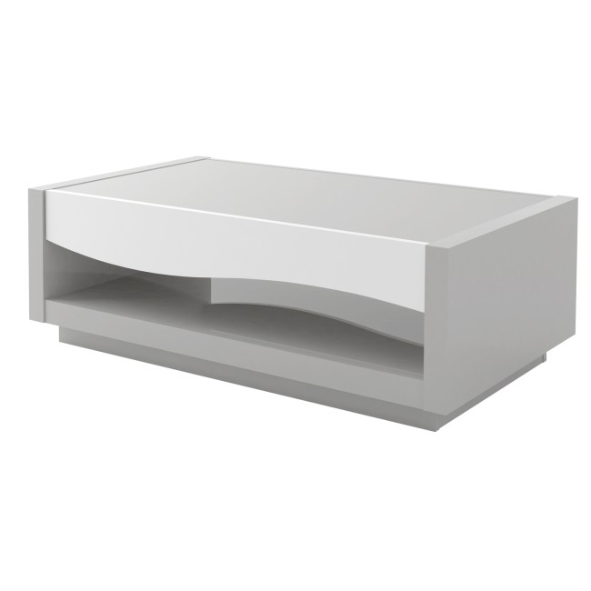 Grey & White Gloss Coffee Table - Scaie
