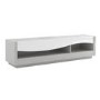 Sciae Flam Grey High Gloss TV Unit with 2 Drawers - TV's up to 70"