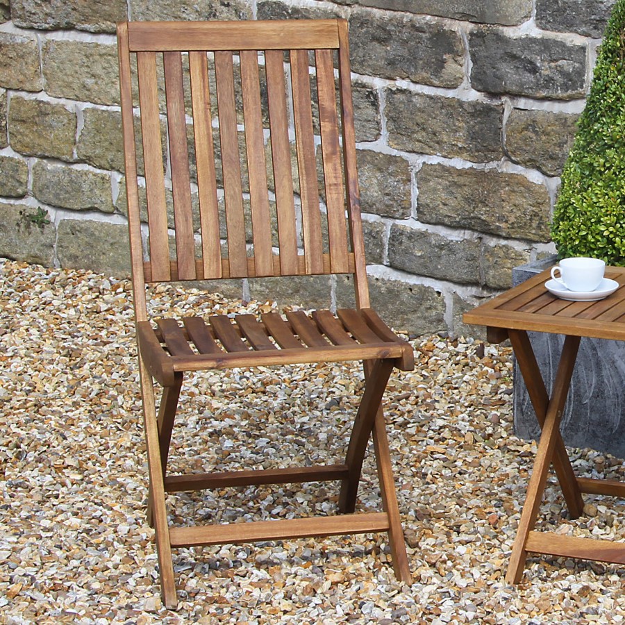 Cambridge Acacia Wood Bistro Chair