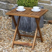 Cambridge Acacia Wood Folding Bistro Table