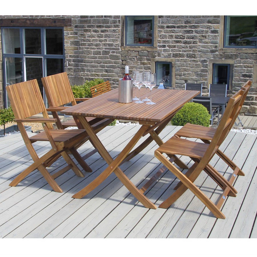 Cambridge Acacia Wood Folding Chair