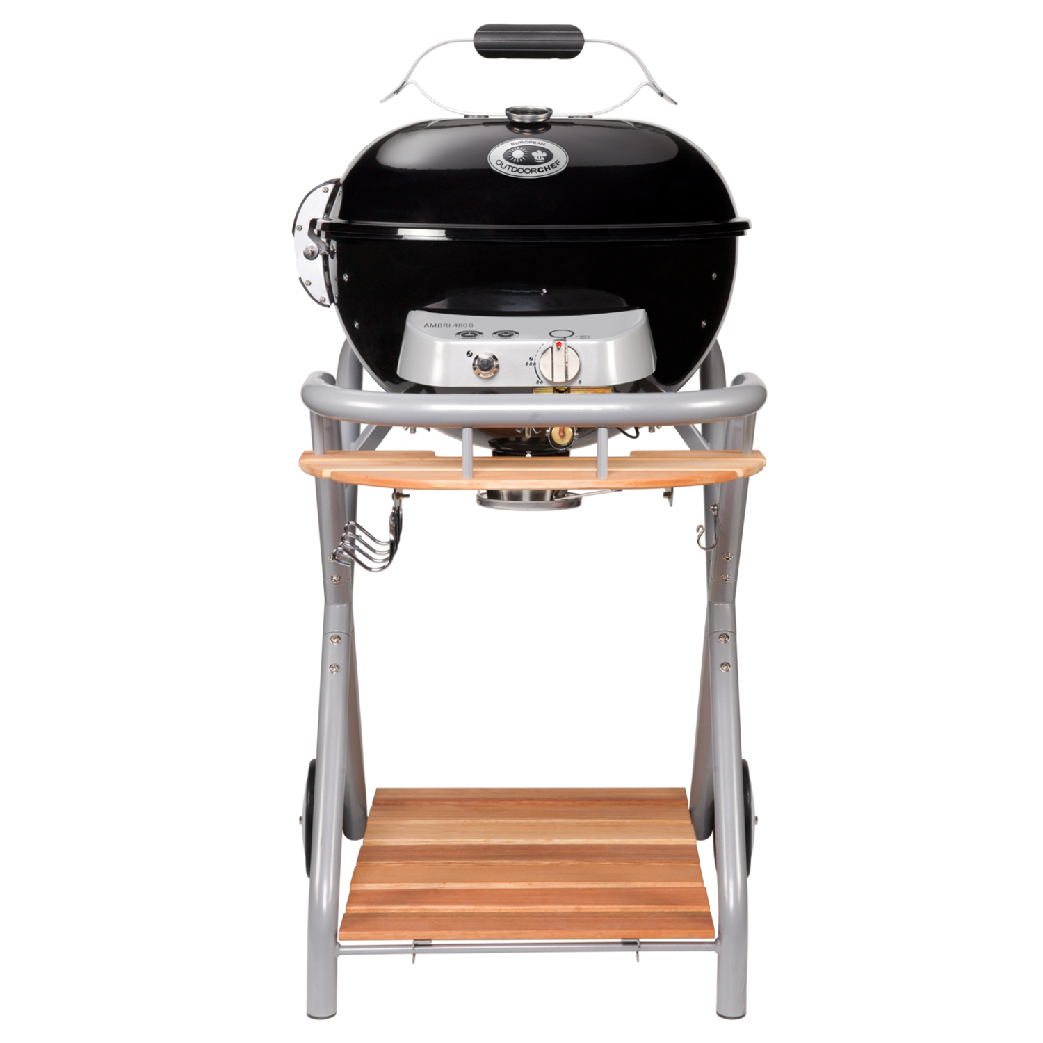 Outdoorchef Ambri 480 Single Burner Gas Kettle BBQ Grill Black Furniture123